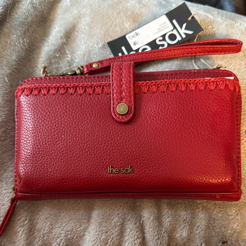 The Sak - Red Scarlet Wallet - Brand New!